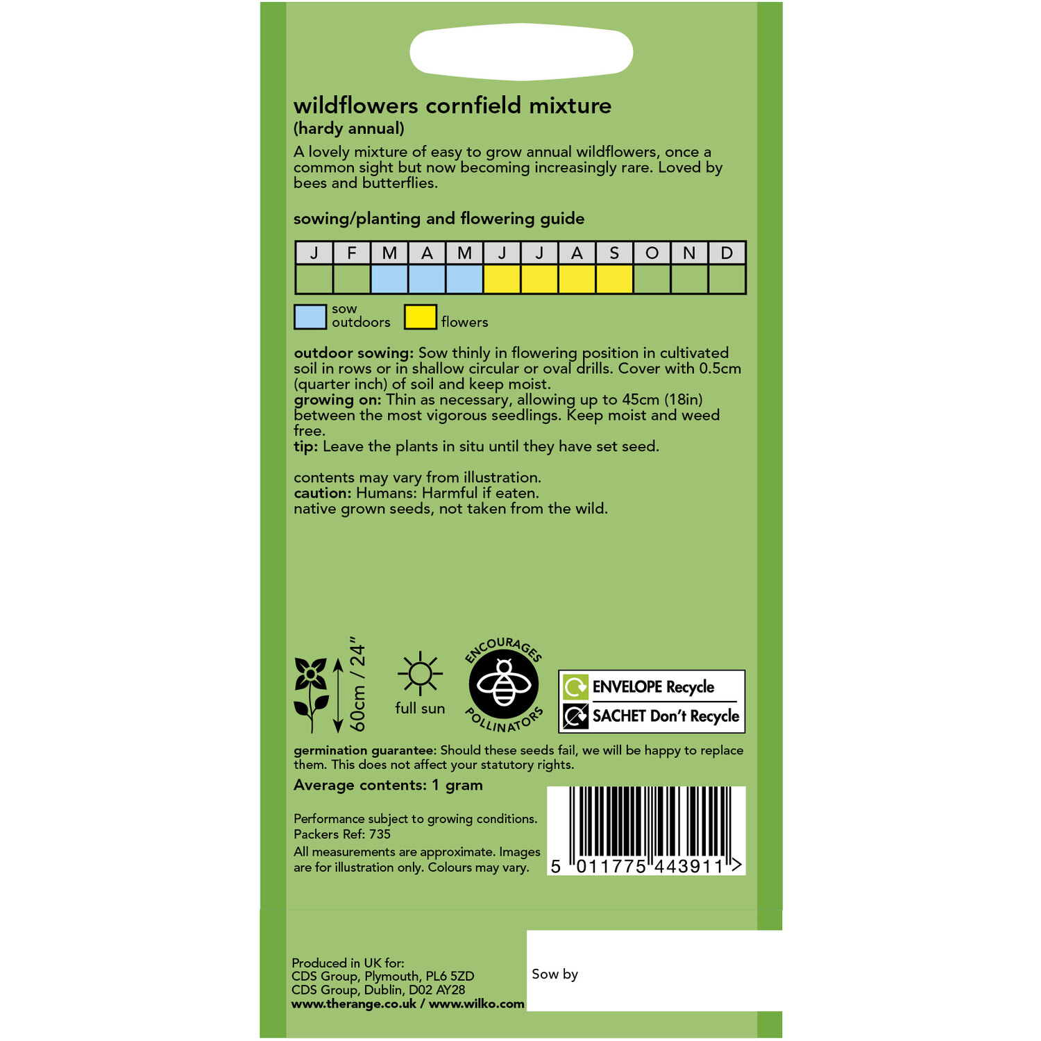 Mixture Cornfield Seeds Multicolour Image 2