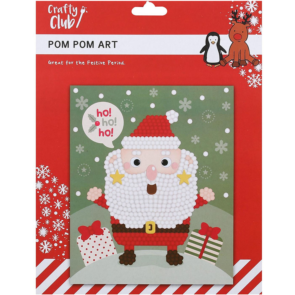 Crafty Club Christmas Pom Pom Art Set Image 3