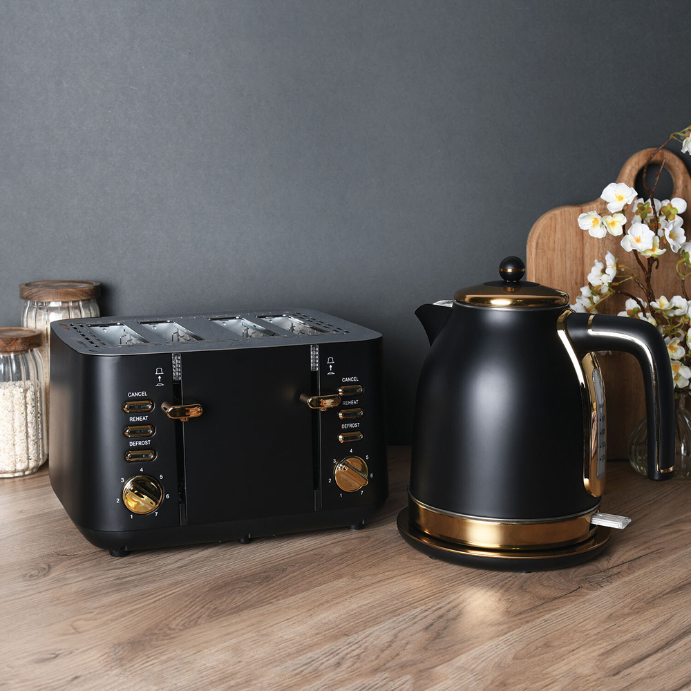 Ayano 4 Slice Toaster - Black Image 3