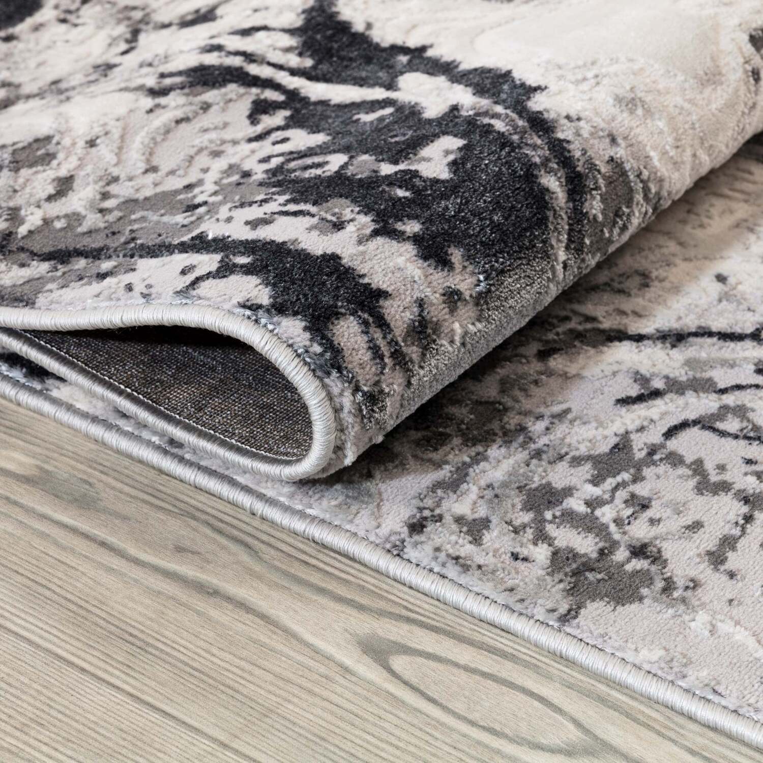 Liquid Marble Rug - Silver / 120cm Image 2