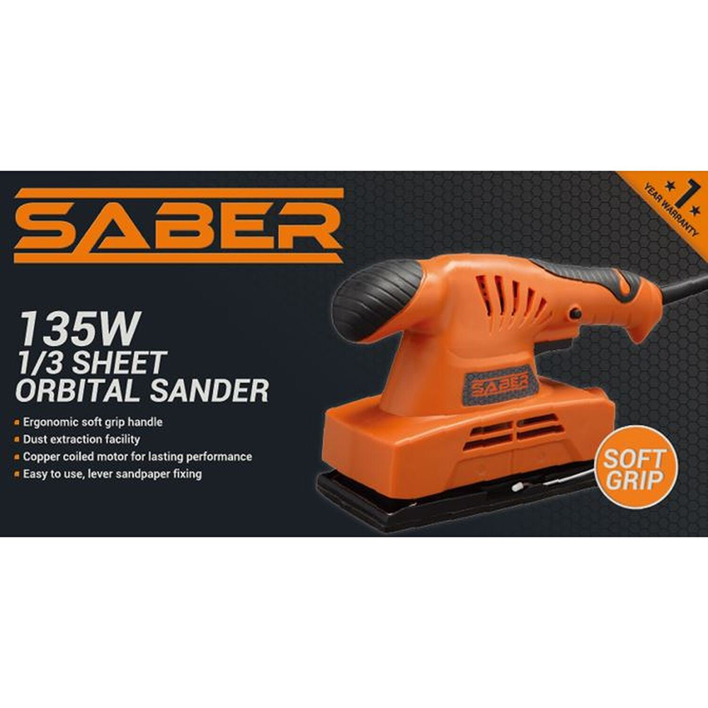 Saber Orbital 1/3 Sheet Sander 135W Image 3