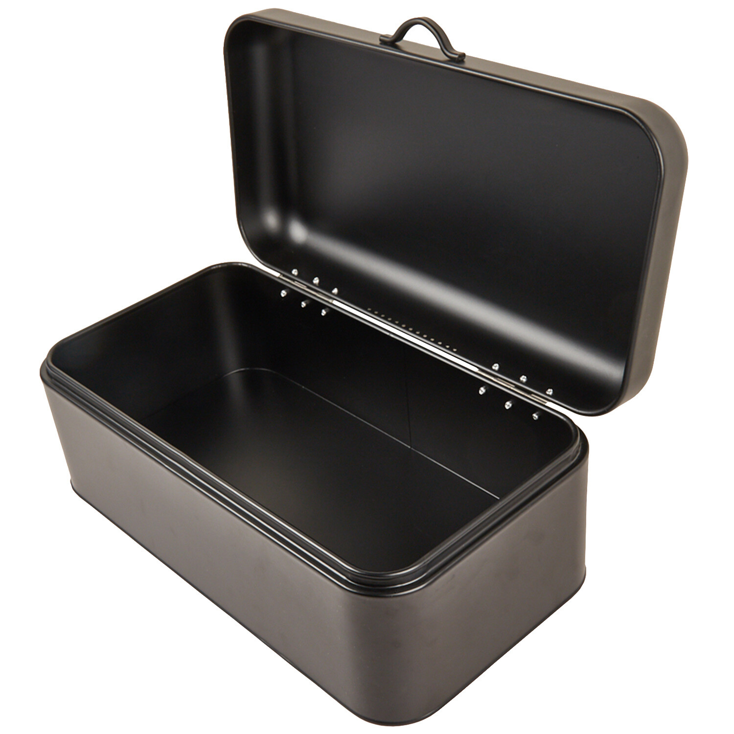 Black Rectangular Bread Bin - Black Image 5