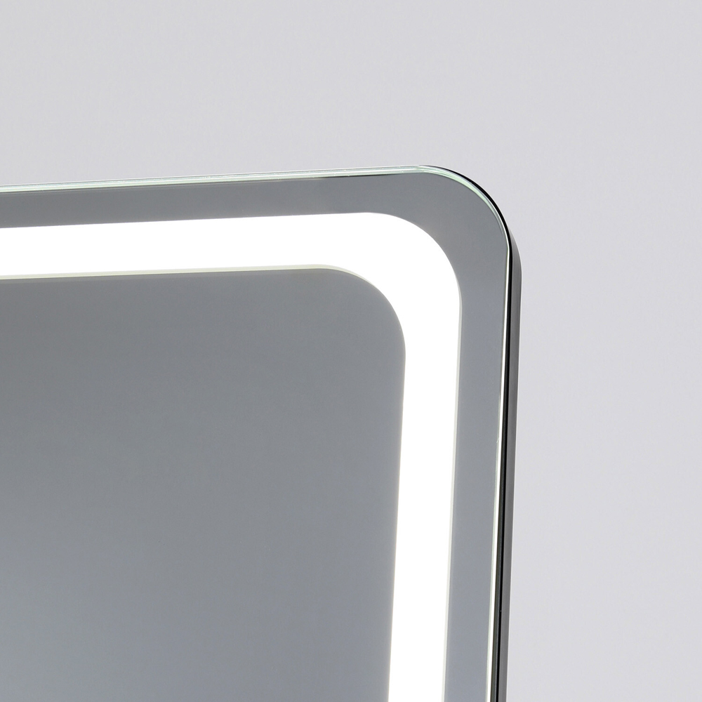 The Port. Co Gallery Bright LED Standing Dress Mirror Image 4