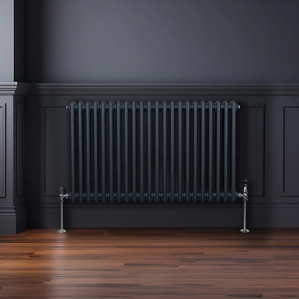 Monster Shop 4276 BTU Anthracite Grey Traditional 2 Column Radiator 600 x 1012mm Image 2