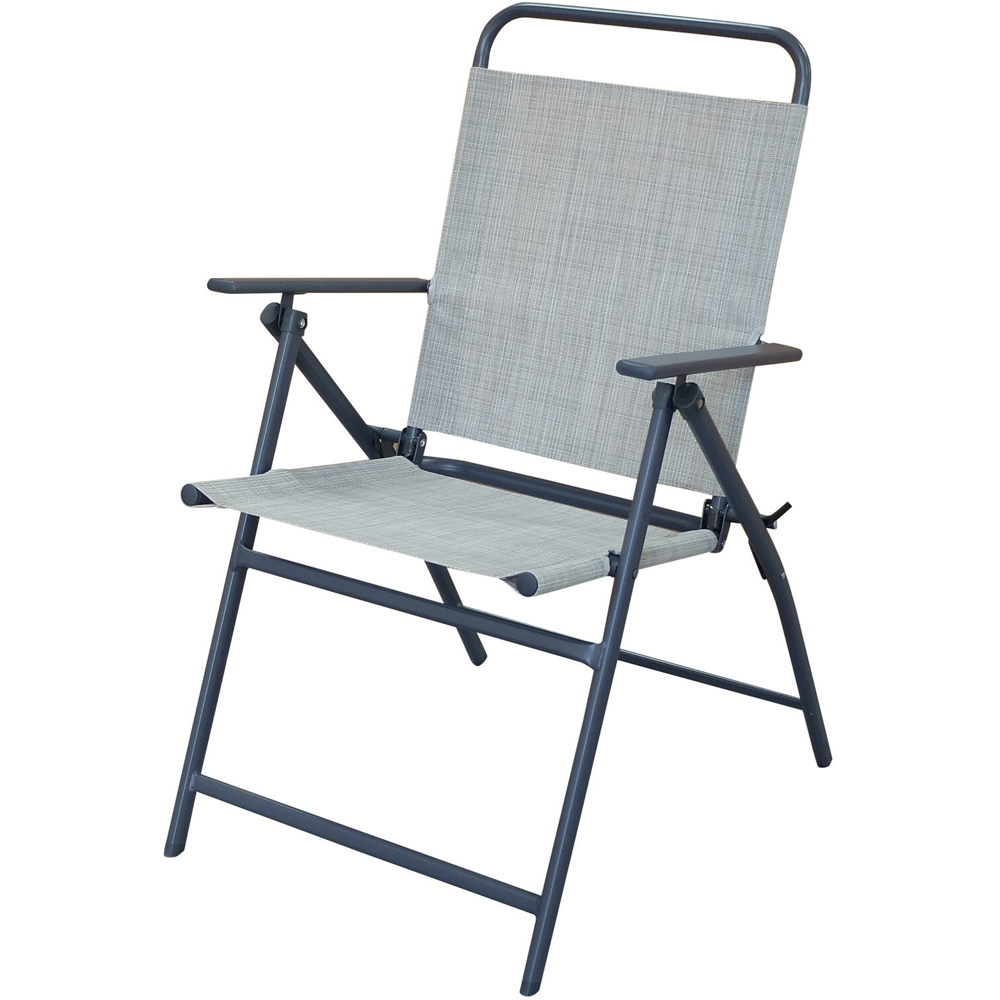 Malay Outdoor Essentials Safina 4 Seater Foldable Patio Dining Set Sage Image 7