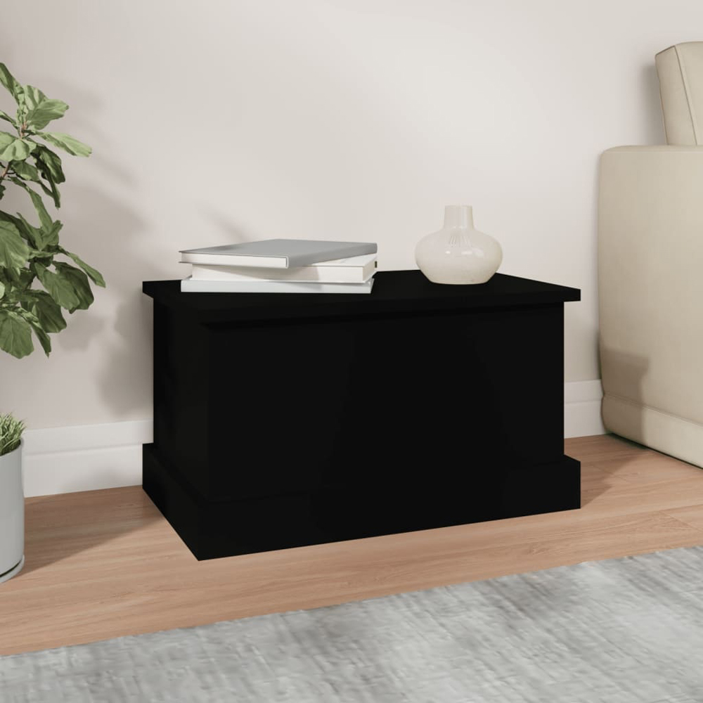 Walplus Black Storage Box with Lid Image 2
