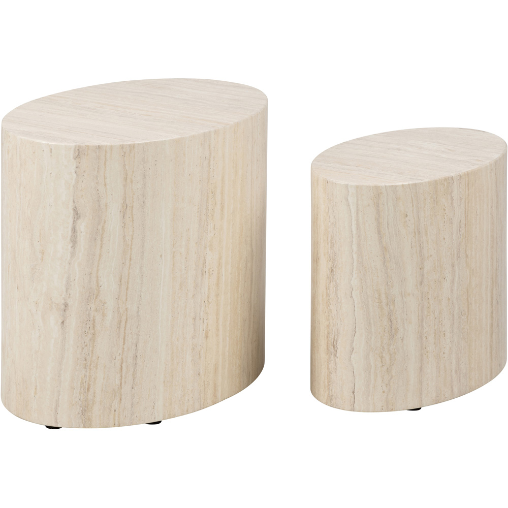 Furniture To Go Mice Light Oak Oval Coffee Table 2 Pack Image 7