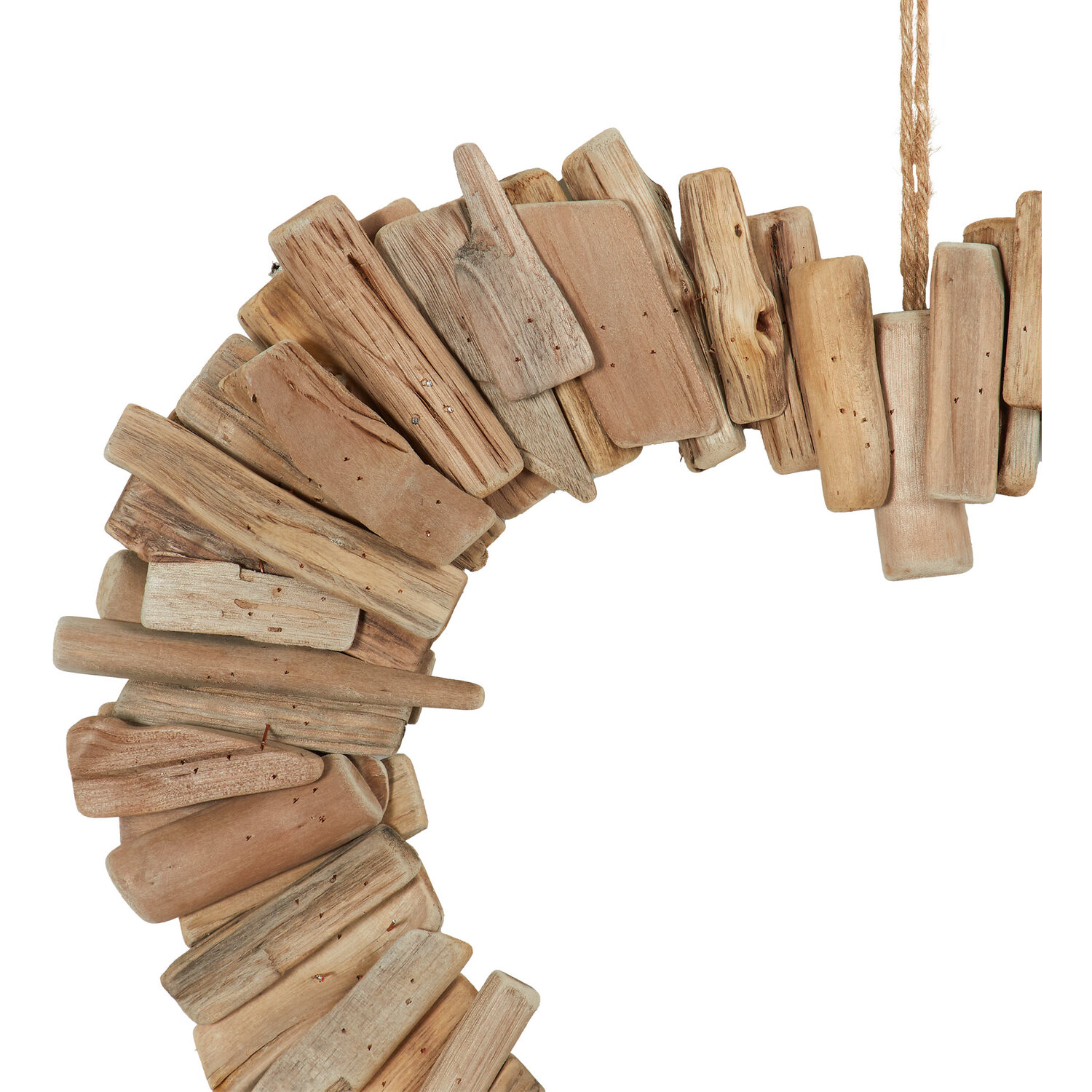 Driftwood Heart Wreath Brown Image 3