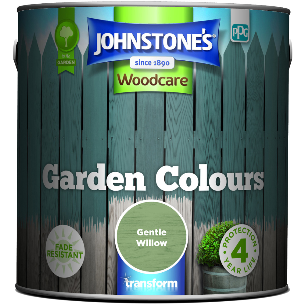 Johnstone's Woodcare Garden Colours Gentle Willow Paint  2.5L Image 2