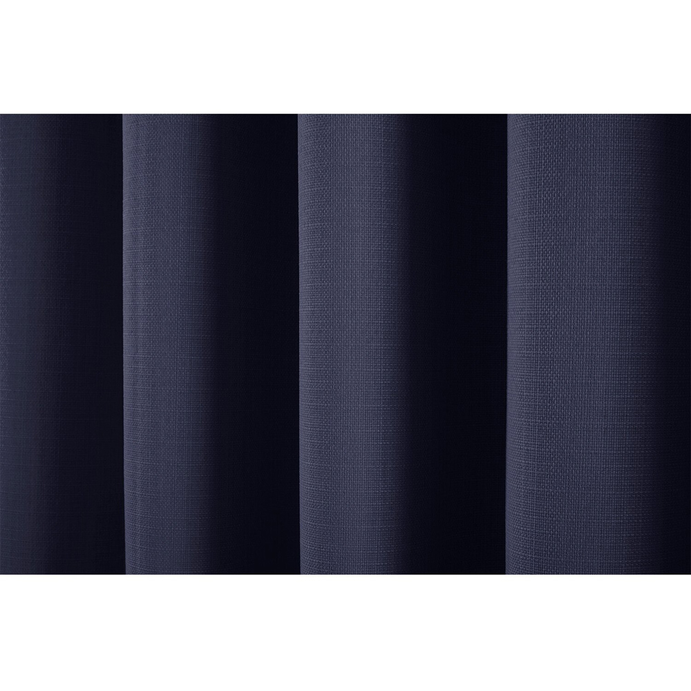 Divante Hoxton Navy Blackout Eyelet Curtains 168 x 137cm Image 3