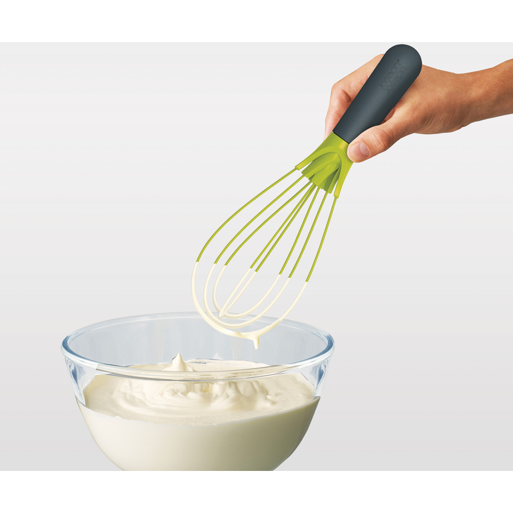 Joseph Joseph Twist 2-in-1 Grey and Green Whisk Image 2
