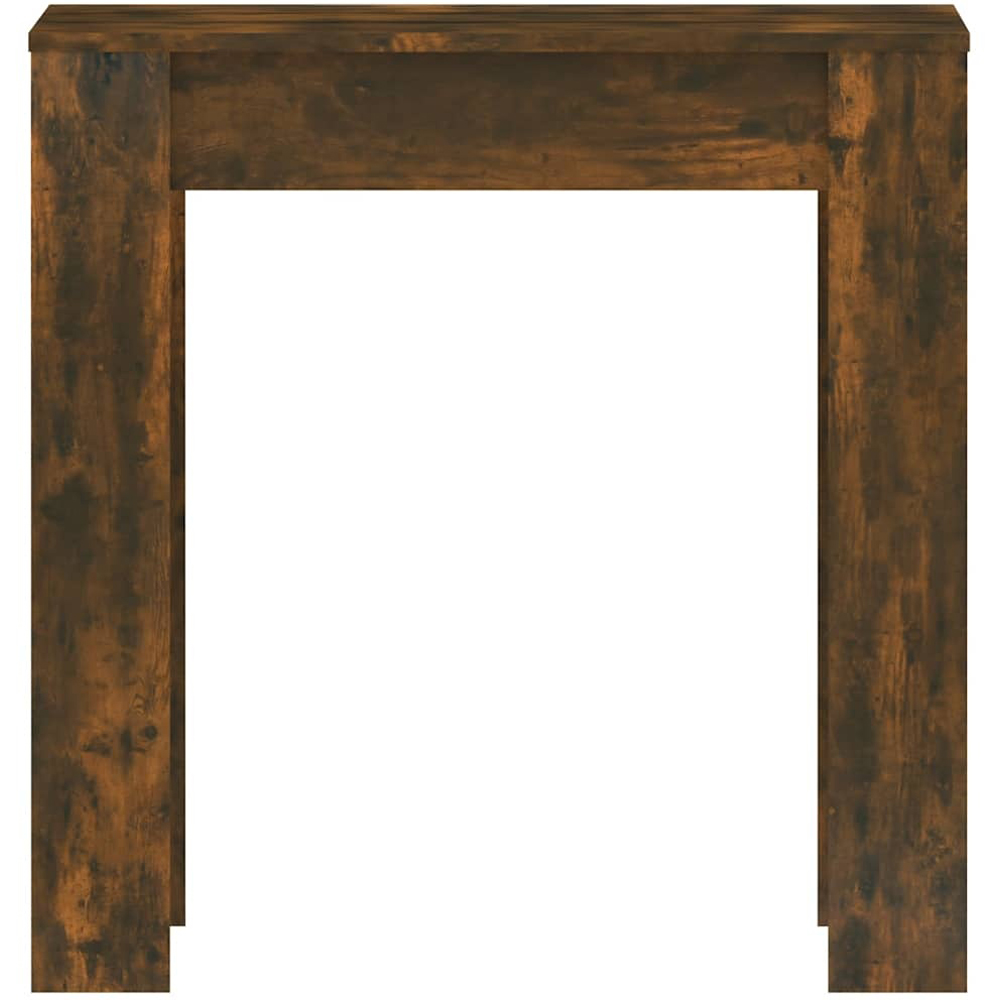 Walplus 6 Seater Dining Table Smoked Oak Image 7
