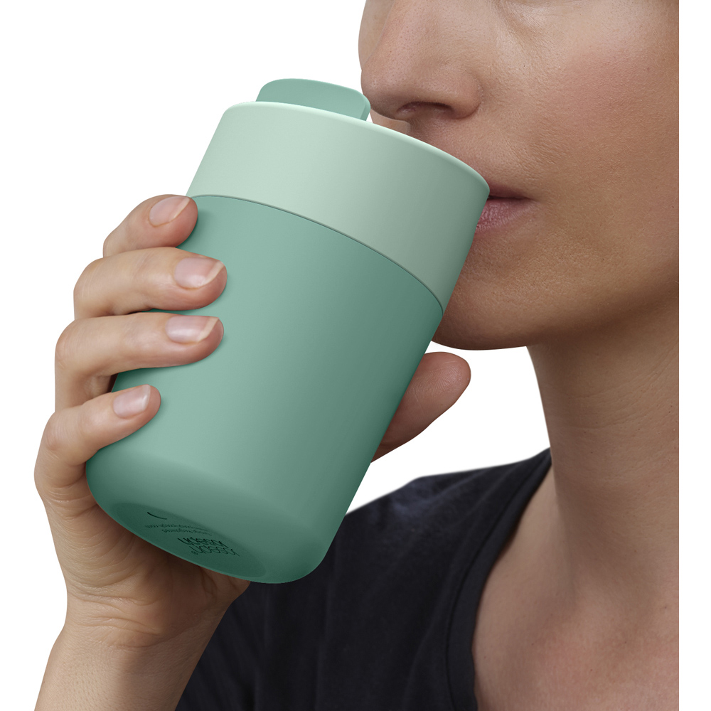 Joseph Joseph Sipp Green Travel Mug with Hygienic Lid 340ml Image 7
