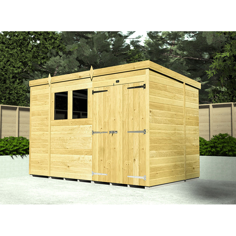 DIY Sheds 5 x 4ft Tongue and Groove Timber Pent Security Shed Image 2