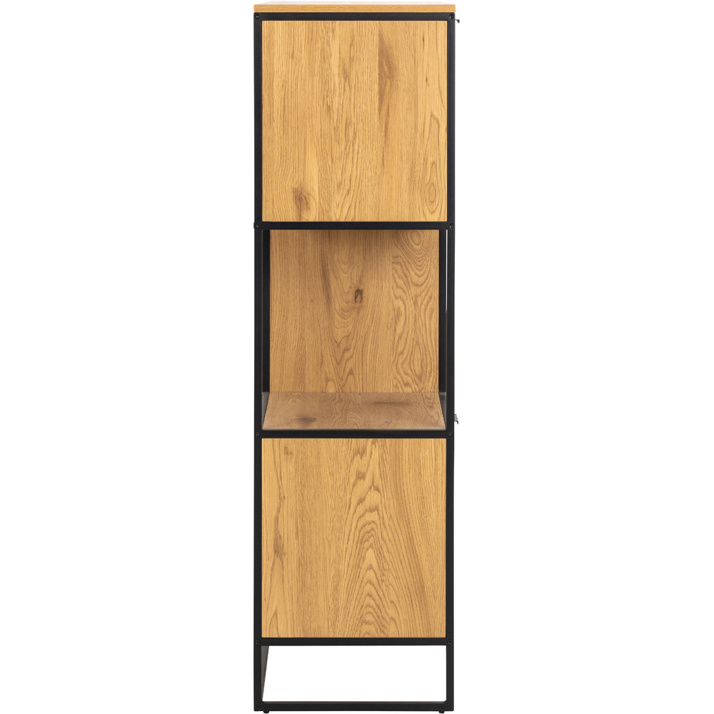Furniture To Go Swindon Black 2 Door 3 Drawer 3 Shelf Bookcase Image 3