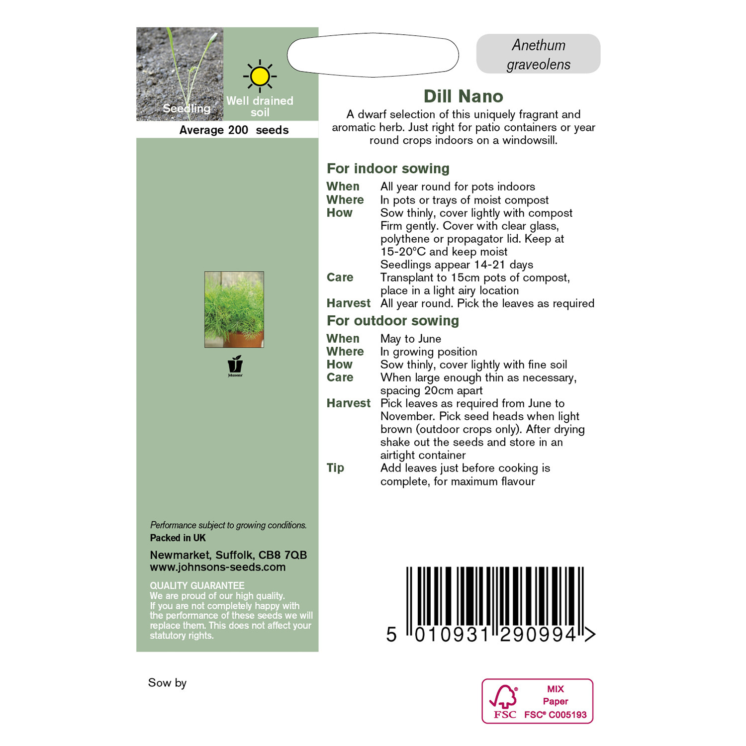 Johnsons Dill Nano Image 2