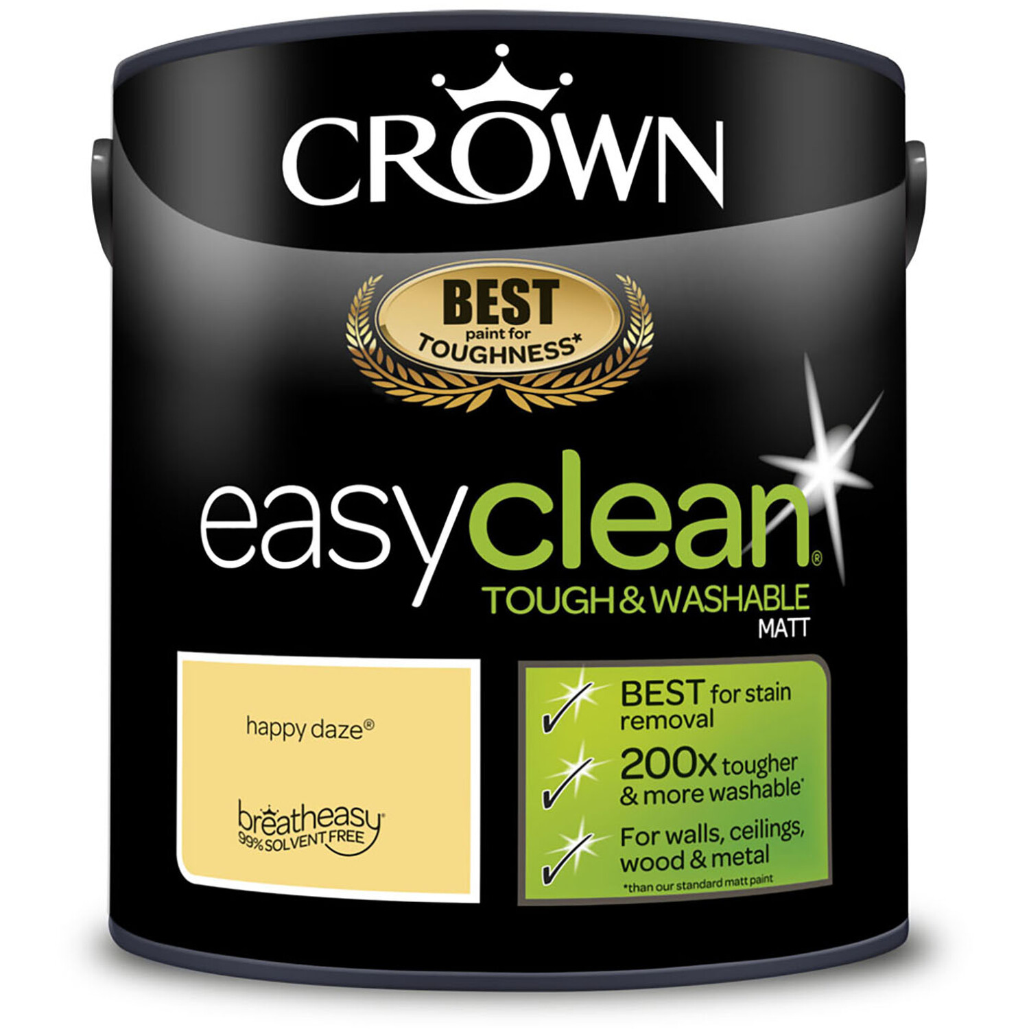 Crown Easyclean Matt Emulsion Paint - Happy Daze Image 7