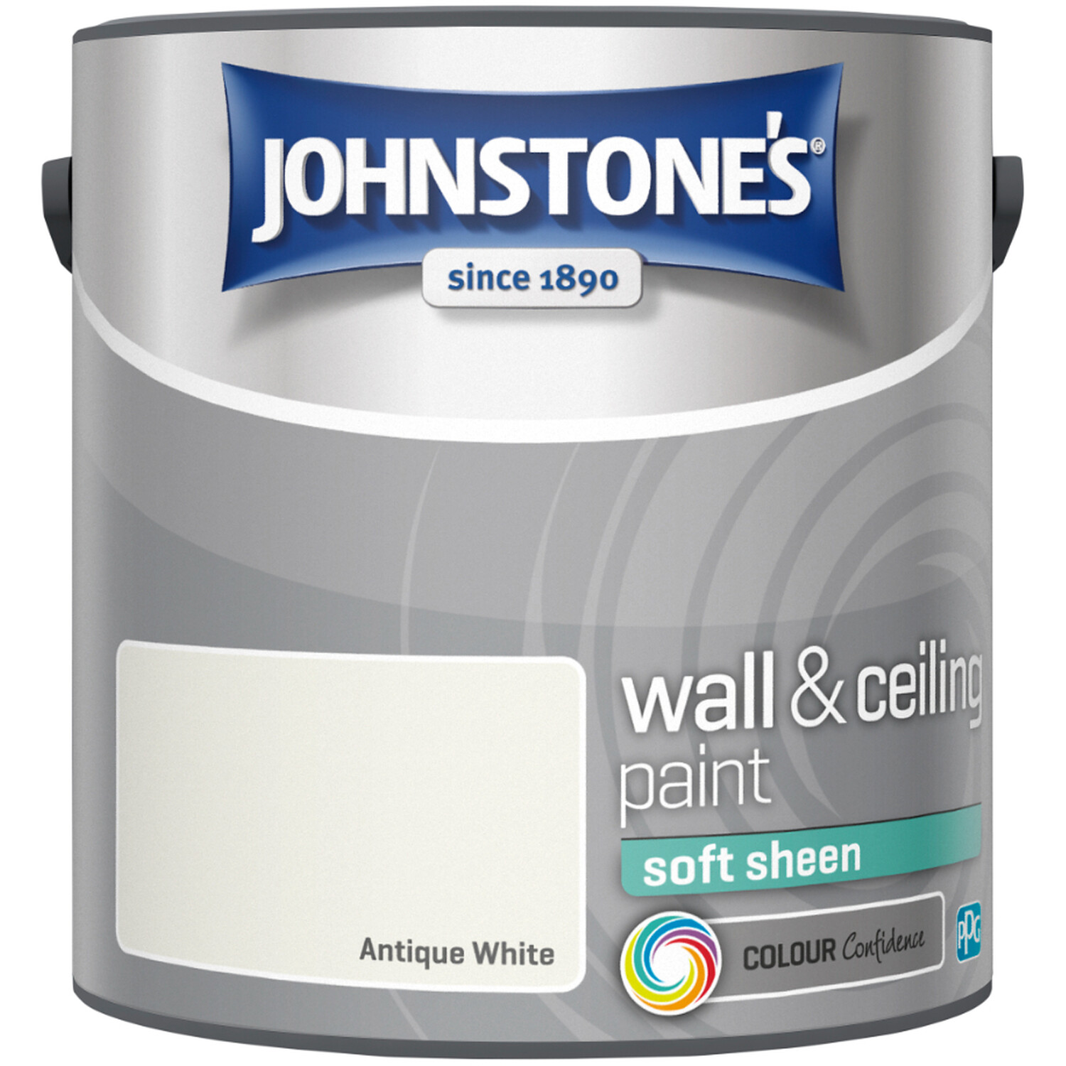 Johnstone's Walls & Ceilings Soft Sheen Antique White Emulsion Paint 2.5L Image 2