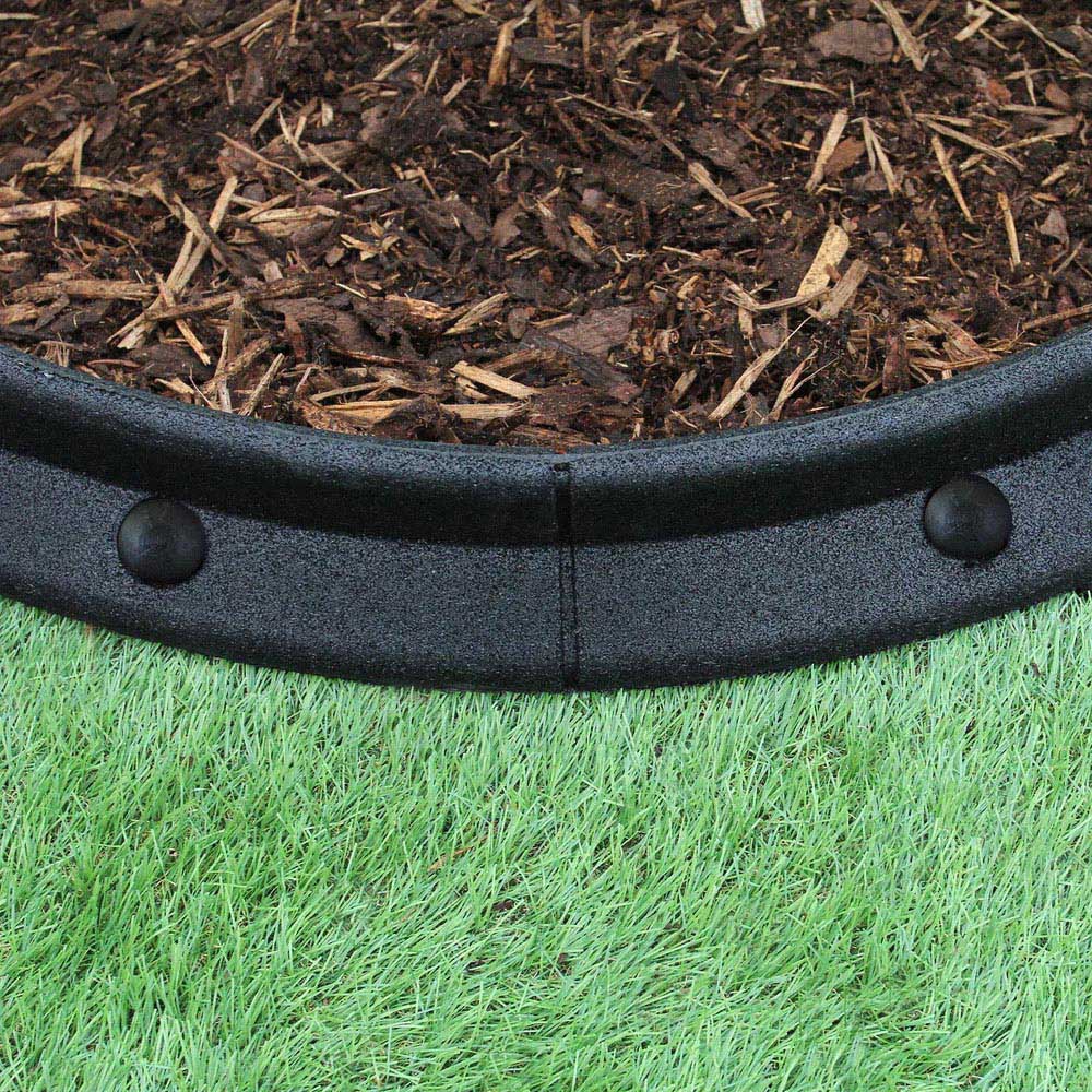 MonsterShop Black 4ft 46 Pack Flexible Lawn Edging Image 5