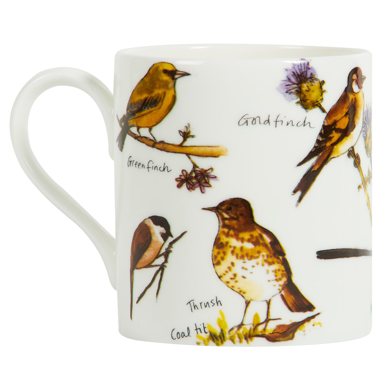 Fine Bone China Balmoral Birds Mug - White Image 5