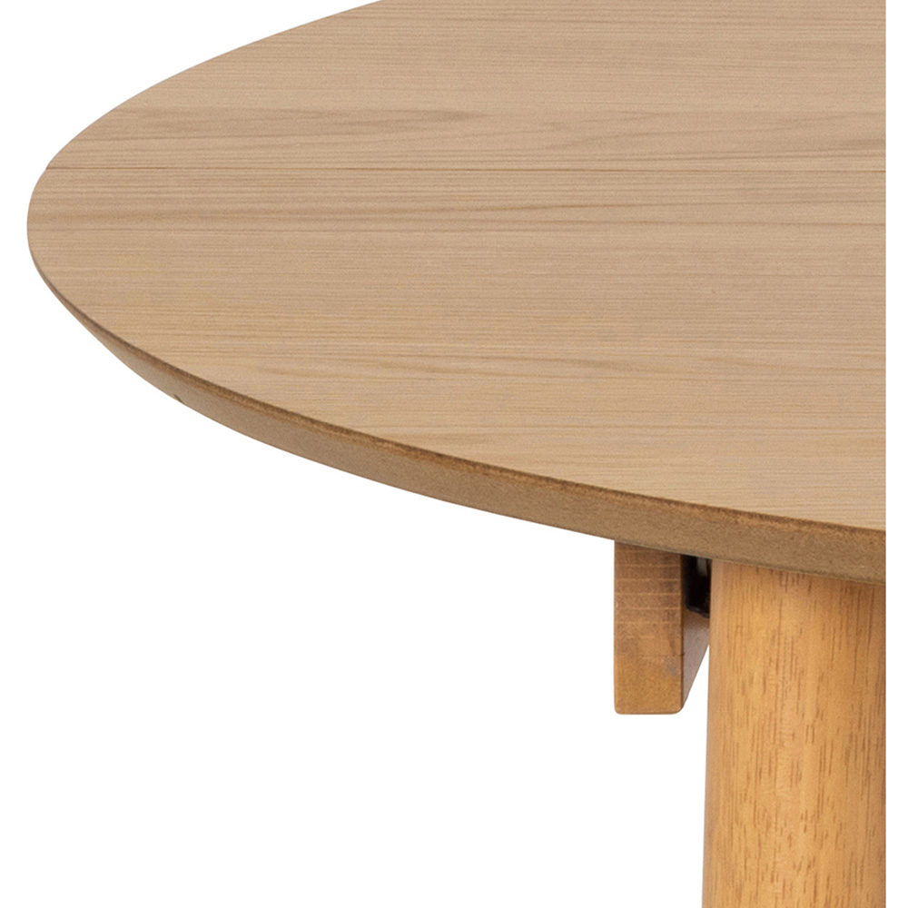 Furniture To Go Montreux Oak 5 Seater 154 to 115cm Round Extending Dining Table Image 7
