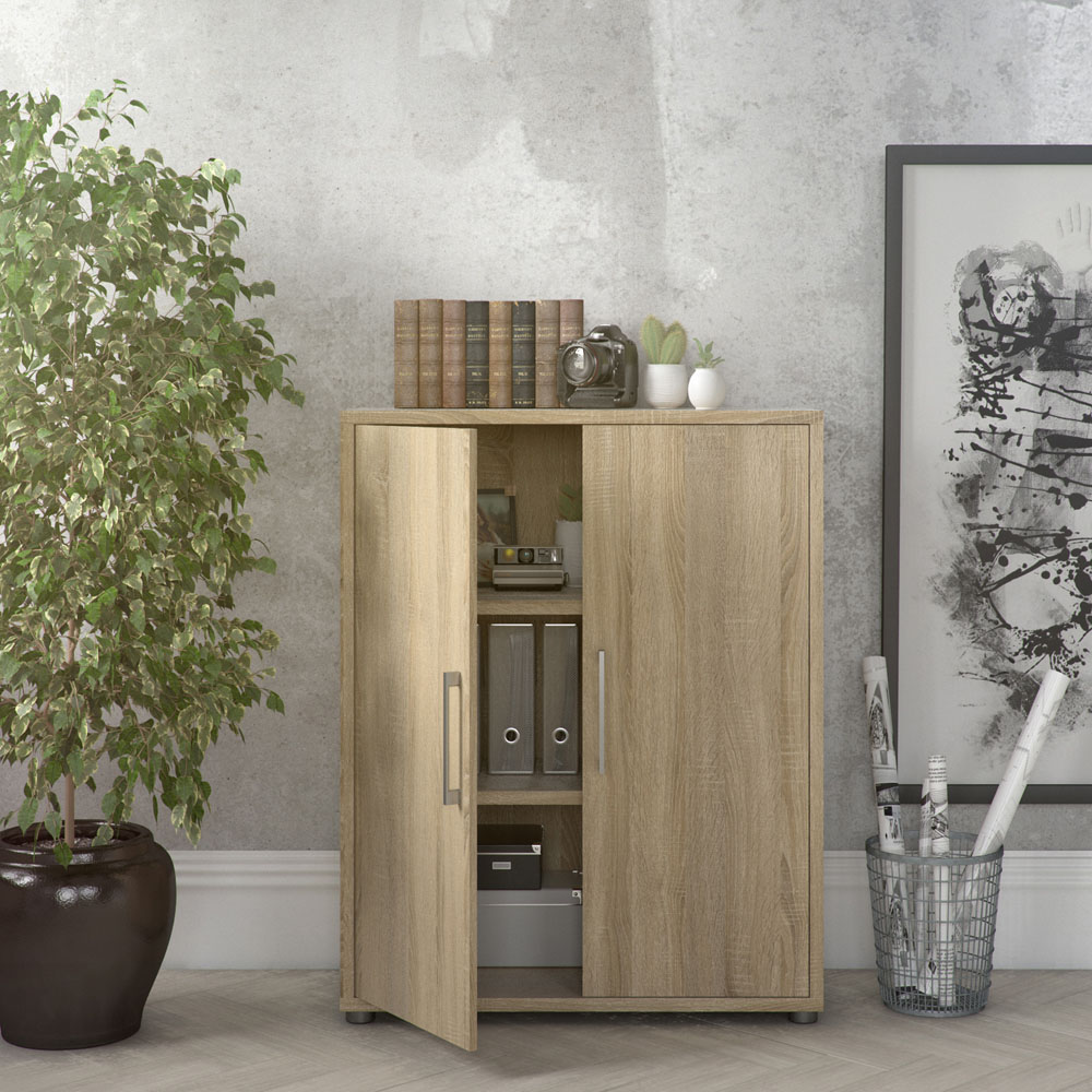 Furniture To Go Prima Oak 2 Door Bookcase Image 6