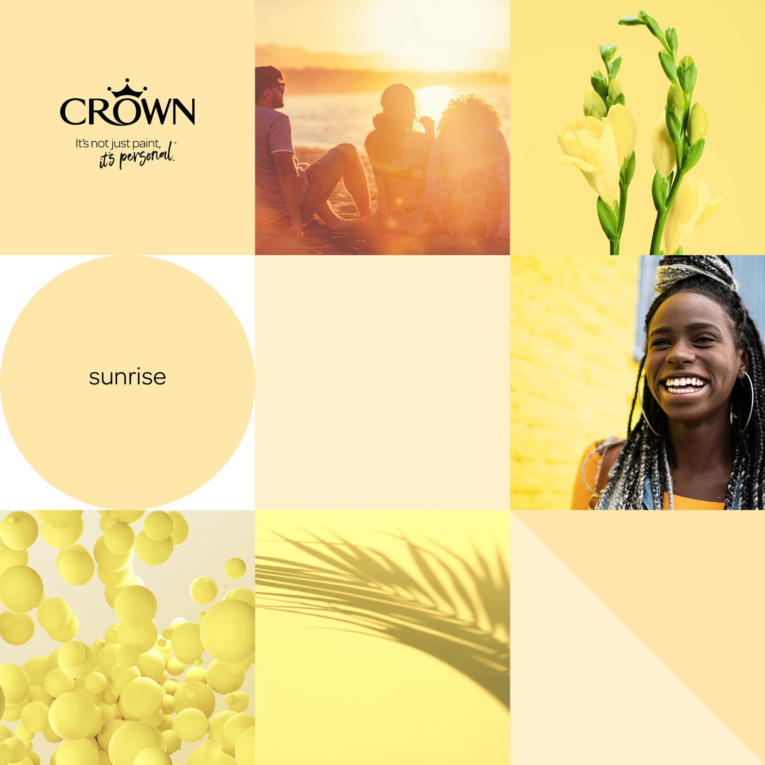 Crown Walls & Ceilings Sunrise Mid Sheen Emulsion Paint 2.5L Image 7