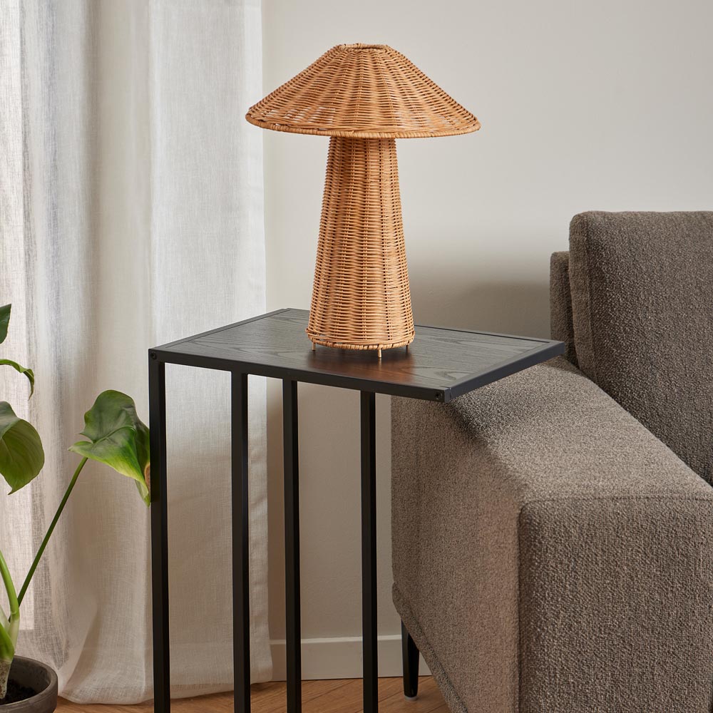 Furniture To Go Seaford Black C-Shaped Metal Side Table Image 6