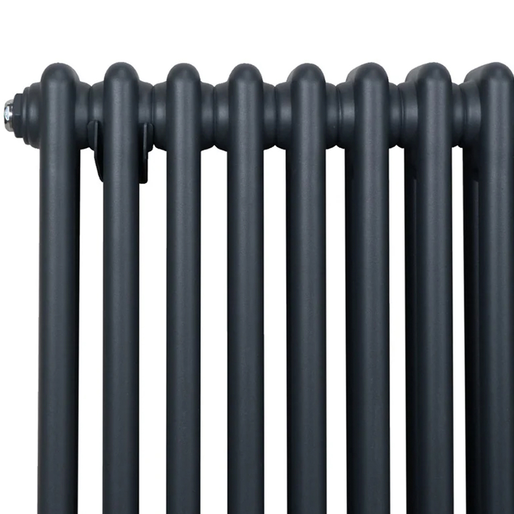 Monster Shop 6220 BTU Anthracite Grey Traditional 2 Column Radiator 600 x 1462mm Image 4