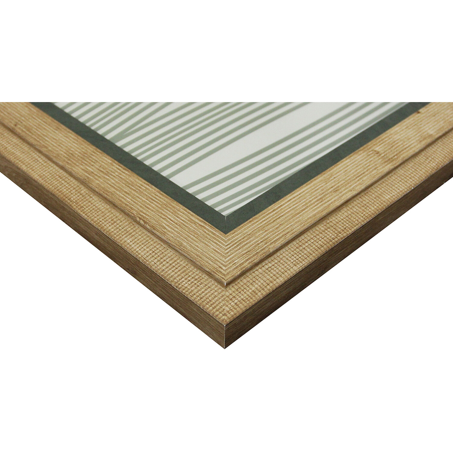 Hertford Green Accent Frame - Natural / 80x60cm Image 3