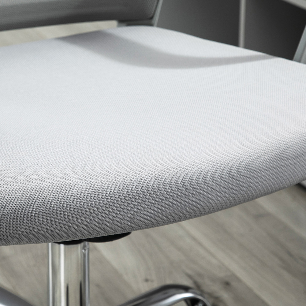 Portland Grey Mesh Swivel Office Desk Chair Image 4
