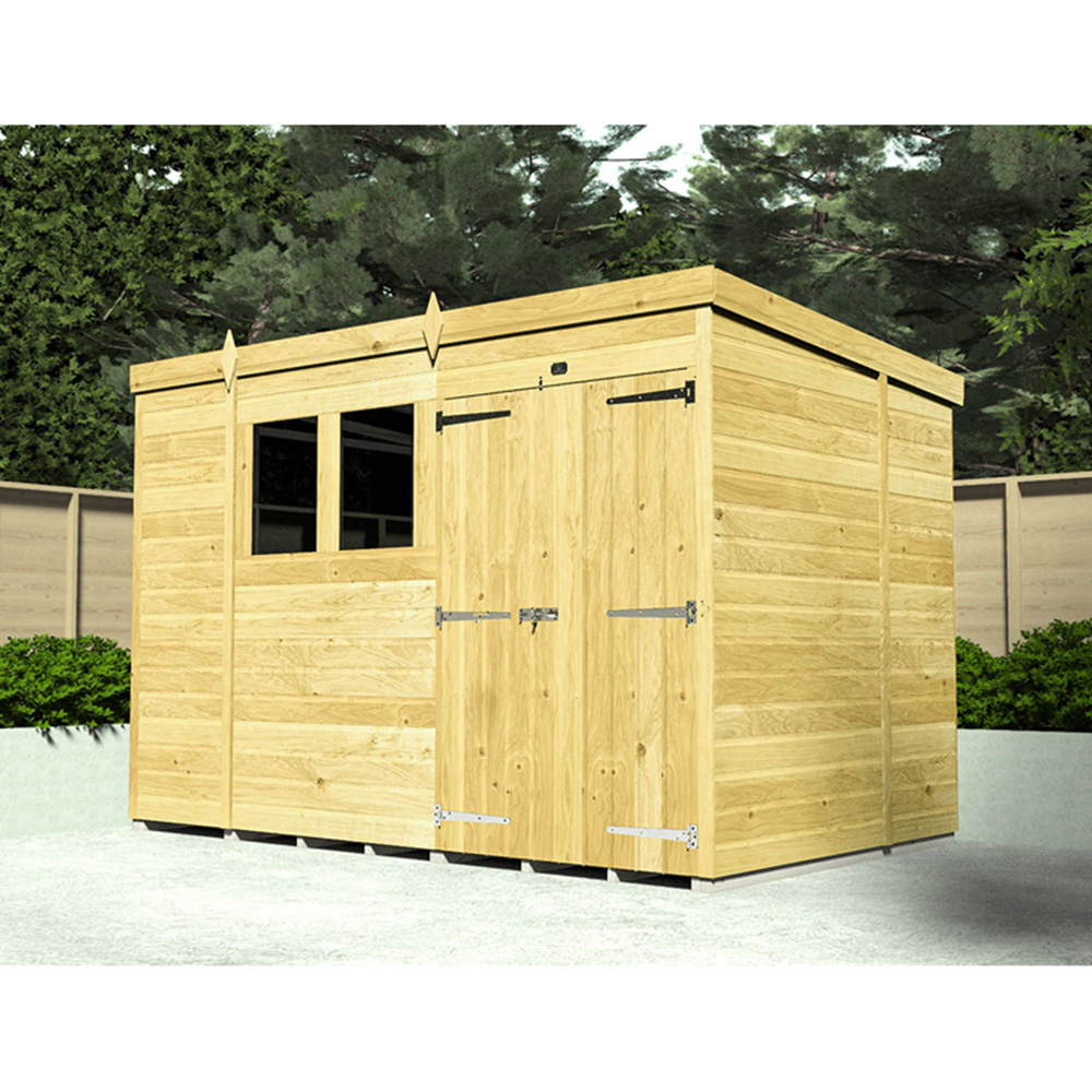 DIY Sheds 6 x 5ft Tongue and Groove Timber Pent Security Garden Shed Image 2