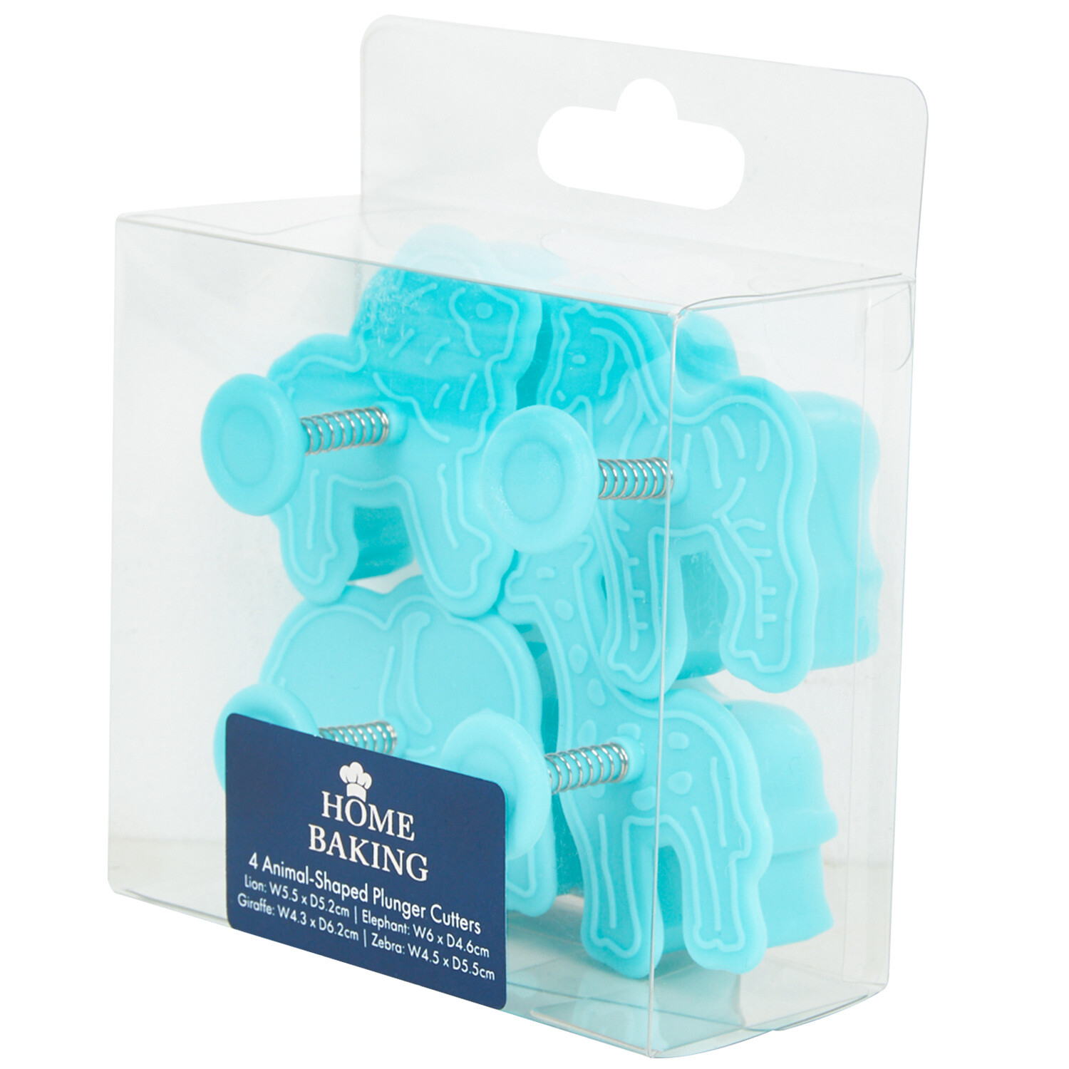 Set of 4 Animal-Shaped Cookie Cutters - Teal Image 2