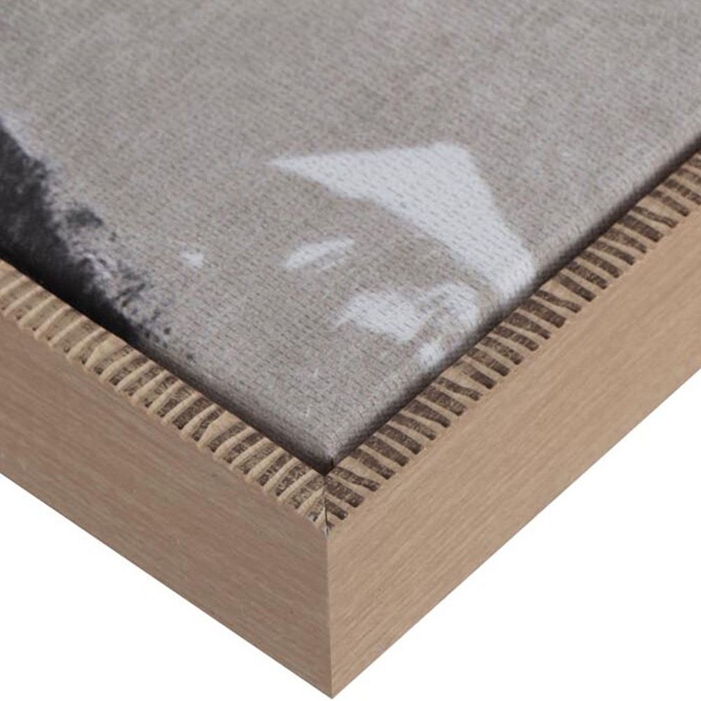 Gold Foiled Buddha Framed Canvas - Black and White Image 4