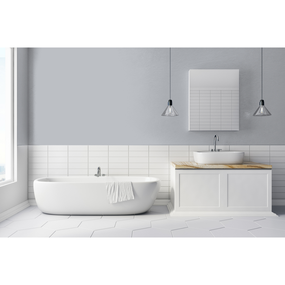 Johnstone's Bathroom Manhattan Grey Mid Sheen Emulsion Paint 2.5L Image 4