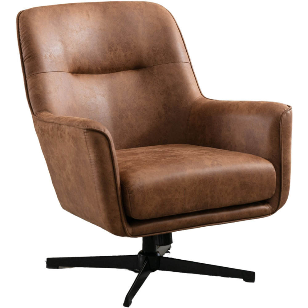 Galway Saddle Tan Swivel Chair Image 2