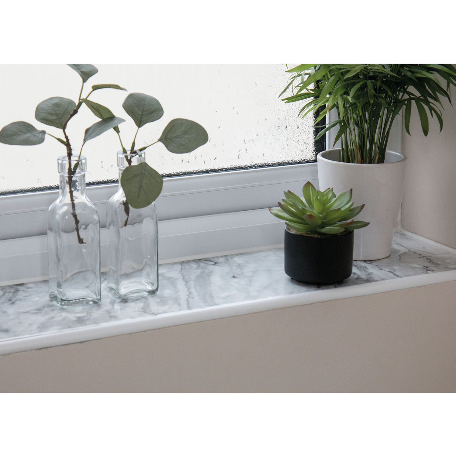 d-c-fix Romeo Marble Effect Self Adhesive Vinyl Film - Grey Image 3