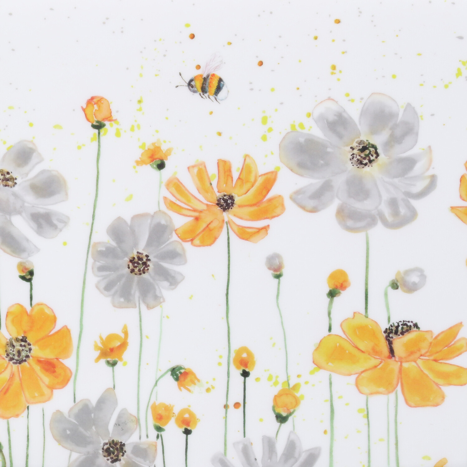 Flower Bee Tray - White / Large Tray Image 3