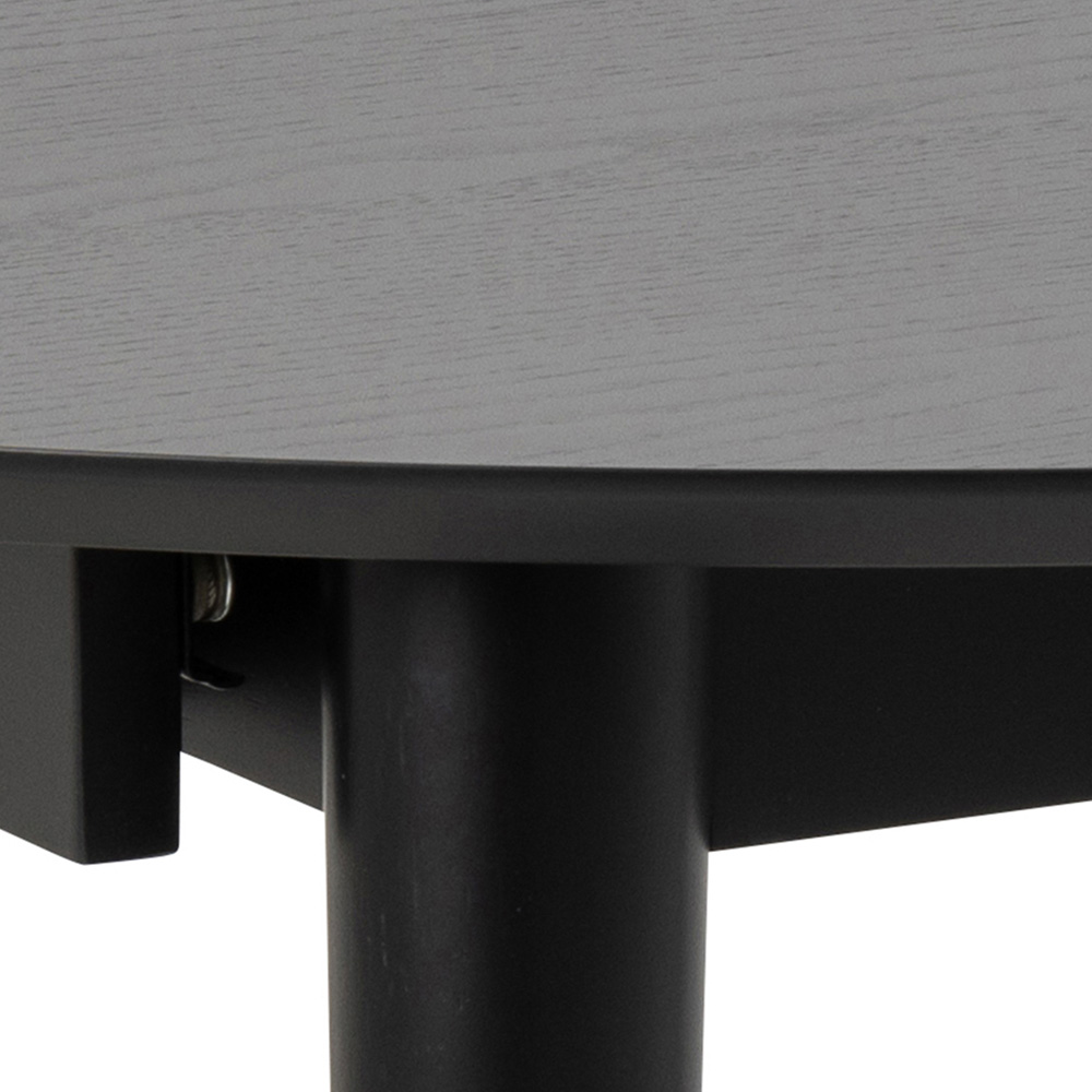 Furniture To Go Montreux Black 6 Seater 115 to 154cm Round Extending Dining Table Image 8