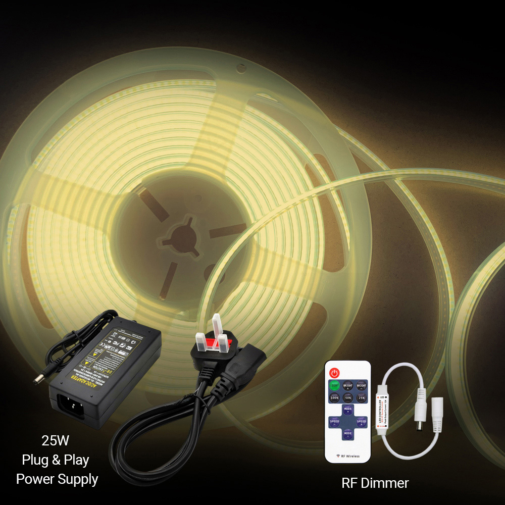 ENER‑J Warm White 480 LED 3000K Plug and Play Strip Light Kit with Remote 5m Image 3