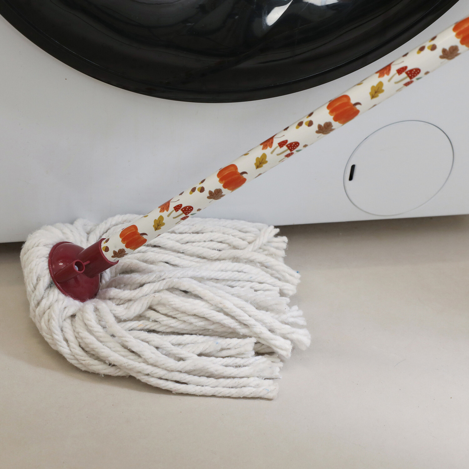 Autumn Pumpkin Cotton Mop Cream and Brown Image 3