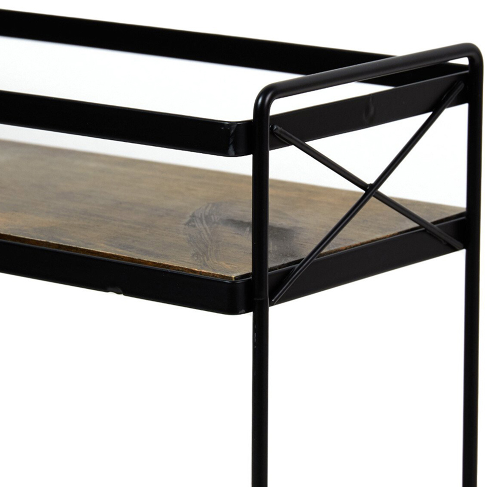 Malmo 2-Tier Storage Rack - Black Image 2