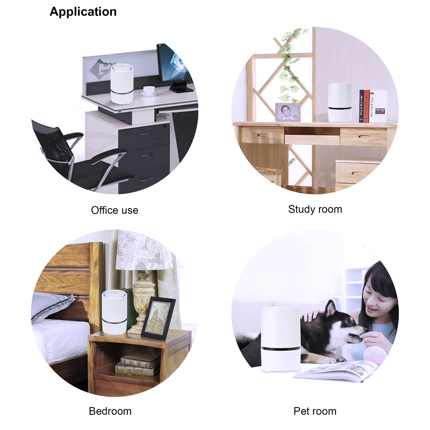 GL-203 White HEPA Filter Air Purifier Image 3