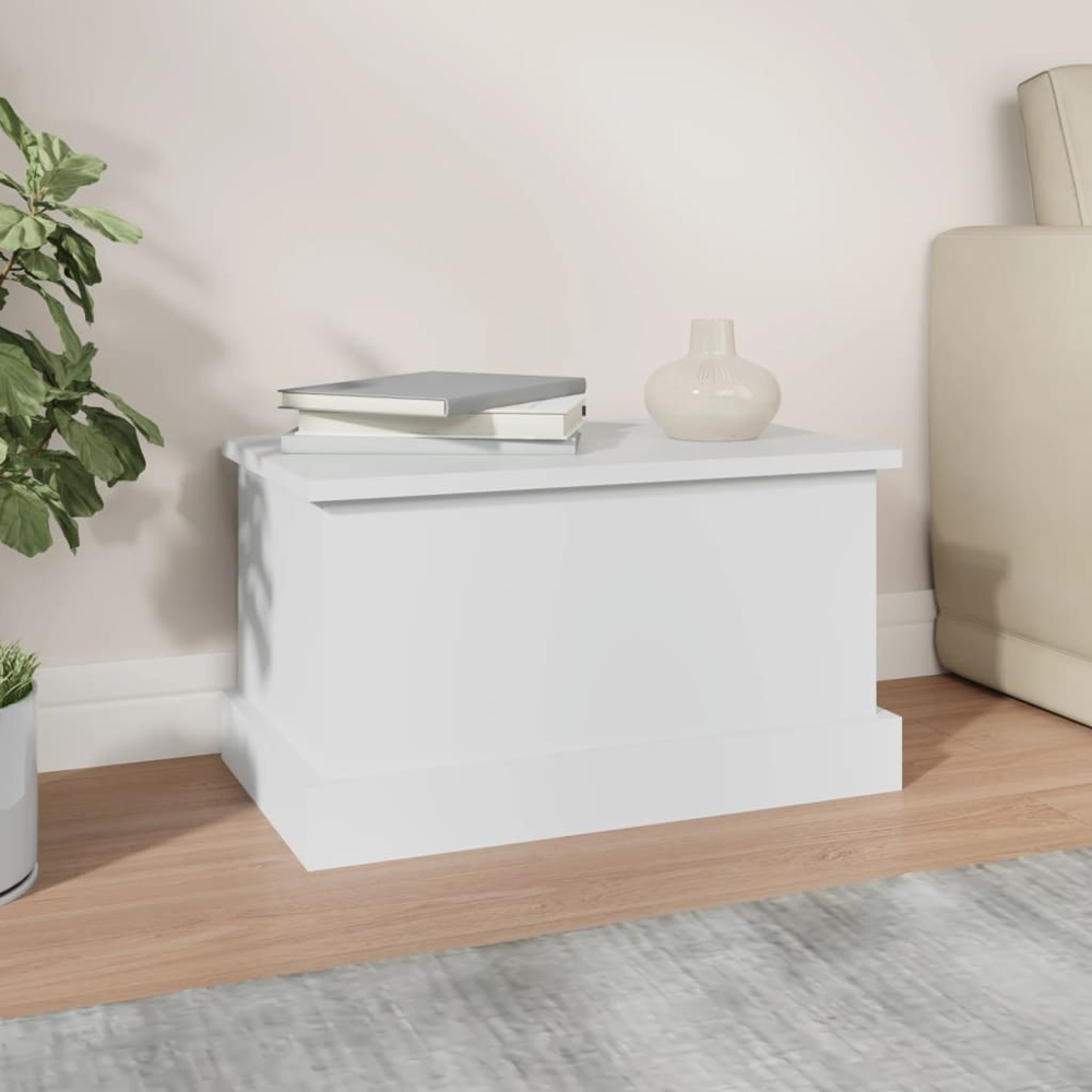 Walplus White Storage Box with Lid Image 2