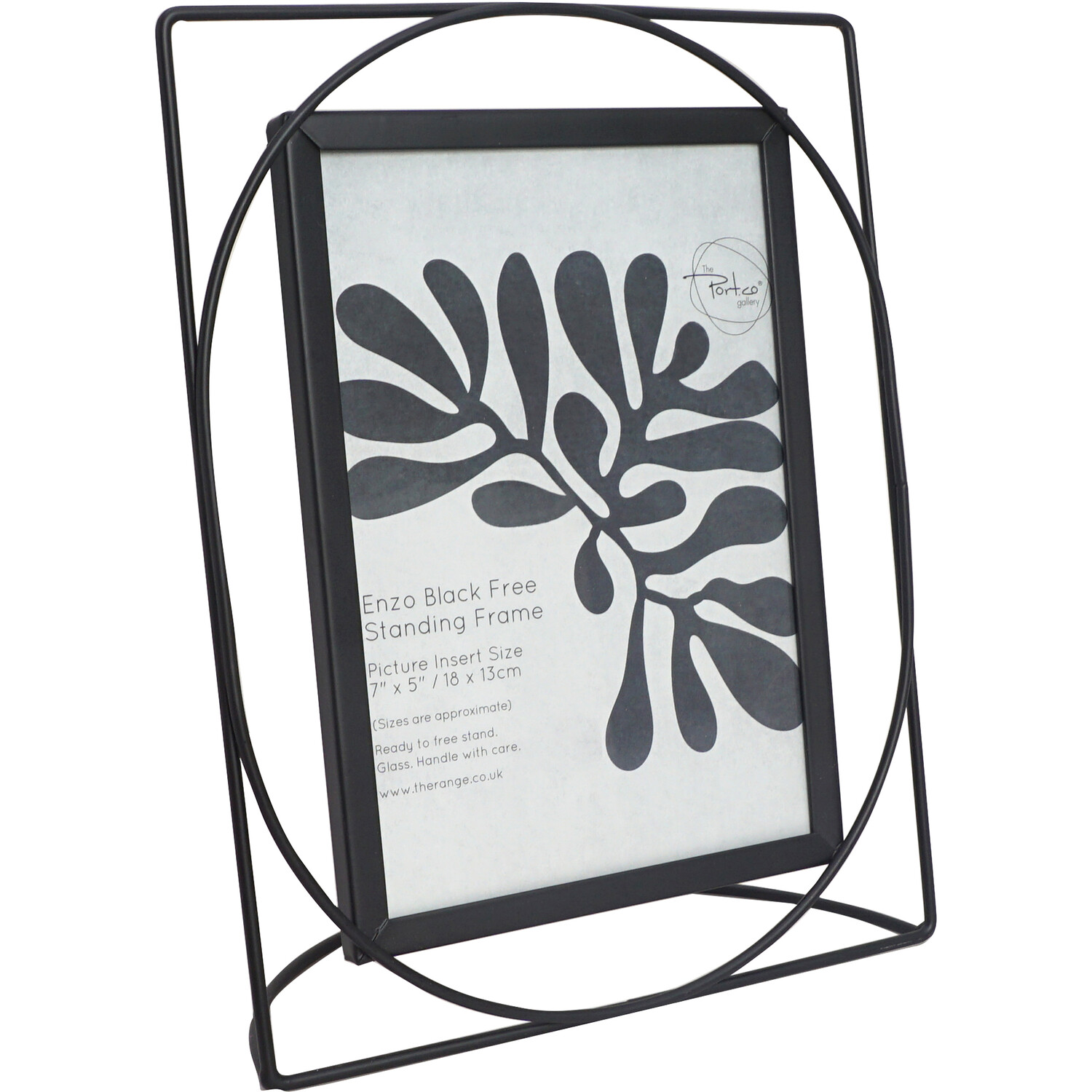 The Port. Co Gallery Enzo Black Free Standing Frame 7 x 5 inch Image 2