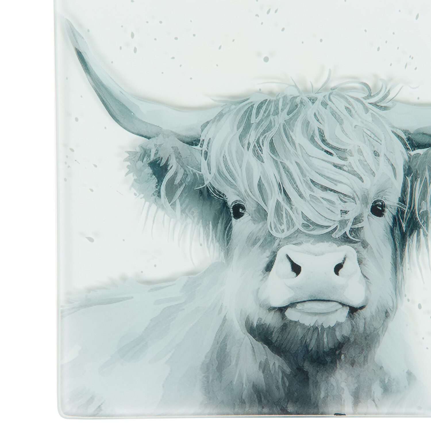 Highland Cow Worktop Saver - White and Grey Image 2