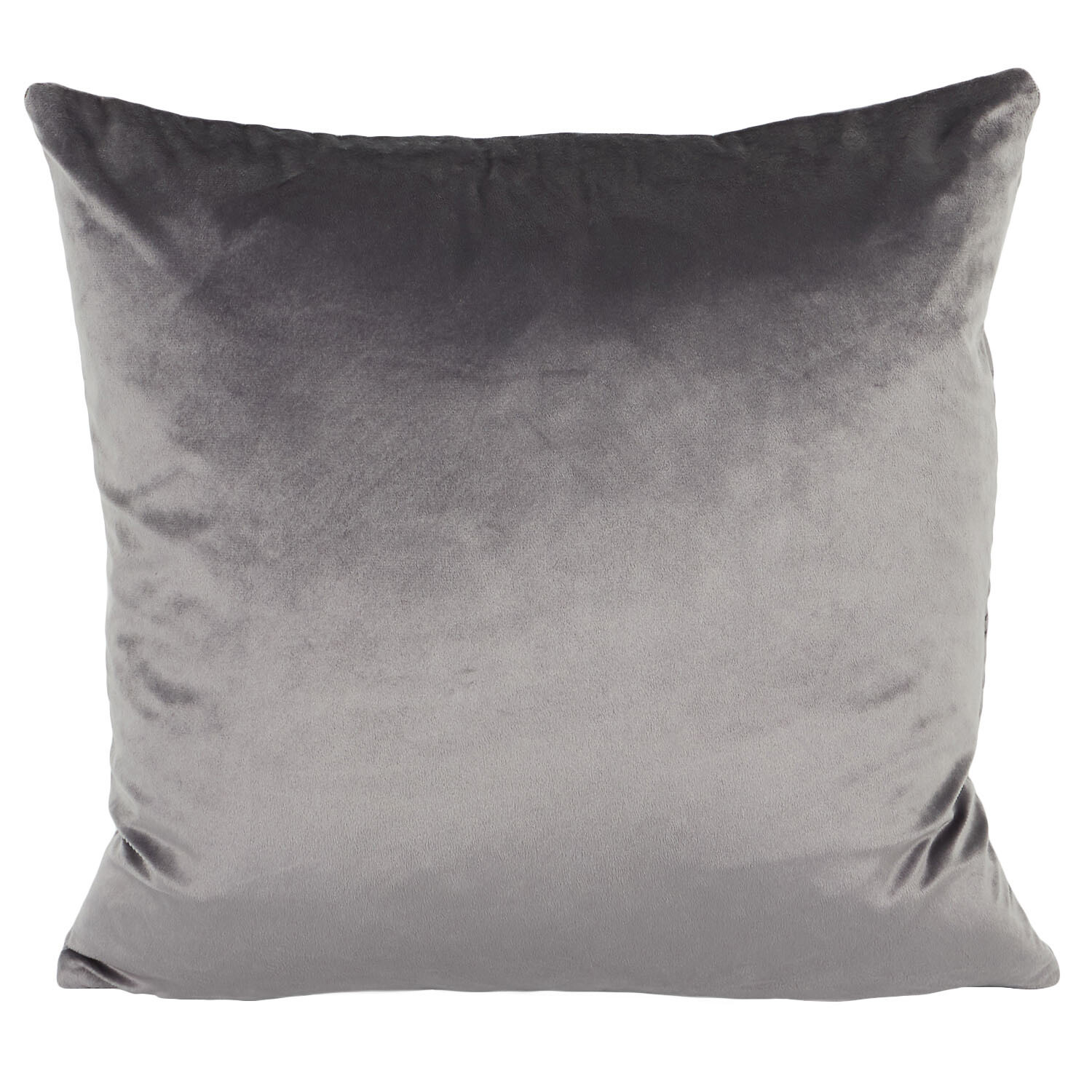 Piper Pleated Velvet Cushion - Grey Image 2