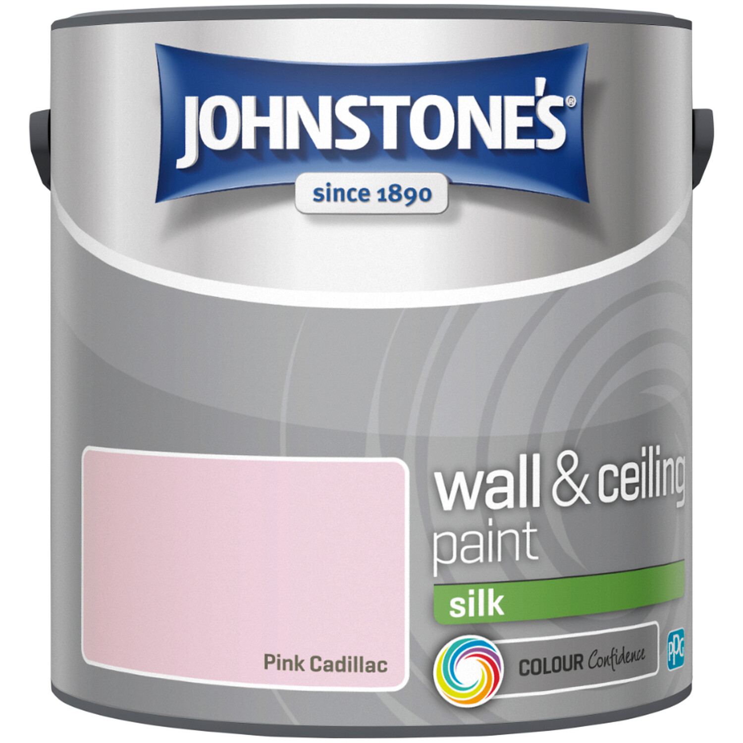 Johnstone's Walls & Ceilings Pink Cadillac Silk Emulsion Paint 2.5L Image 2