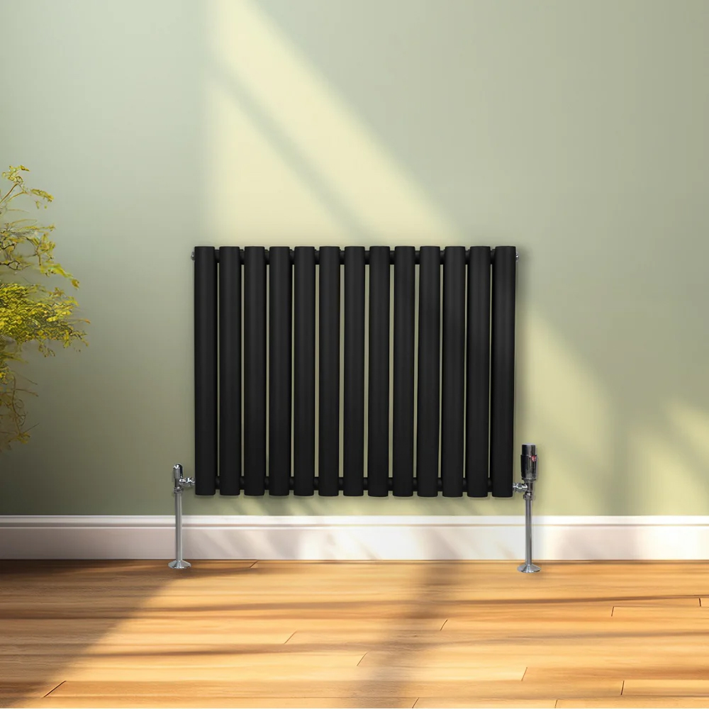 Monster Shop 3489BTU Black Oval Column Radiator 1600 x 780mm Image 2