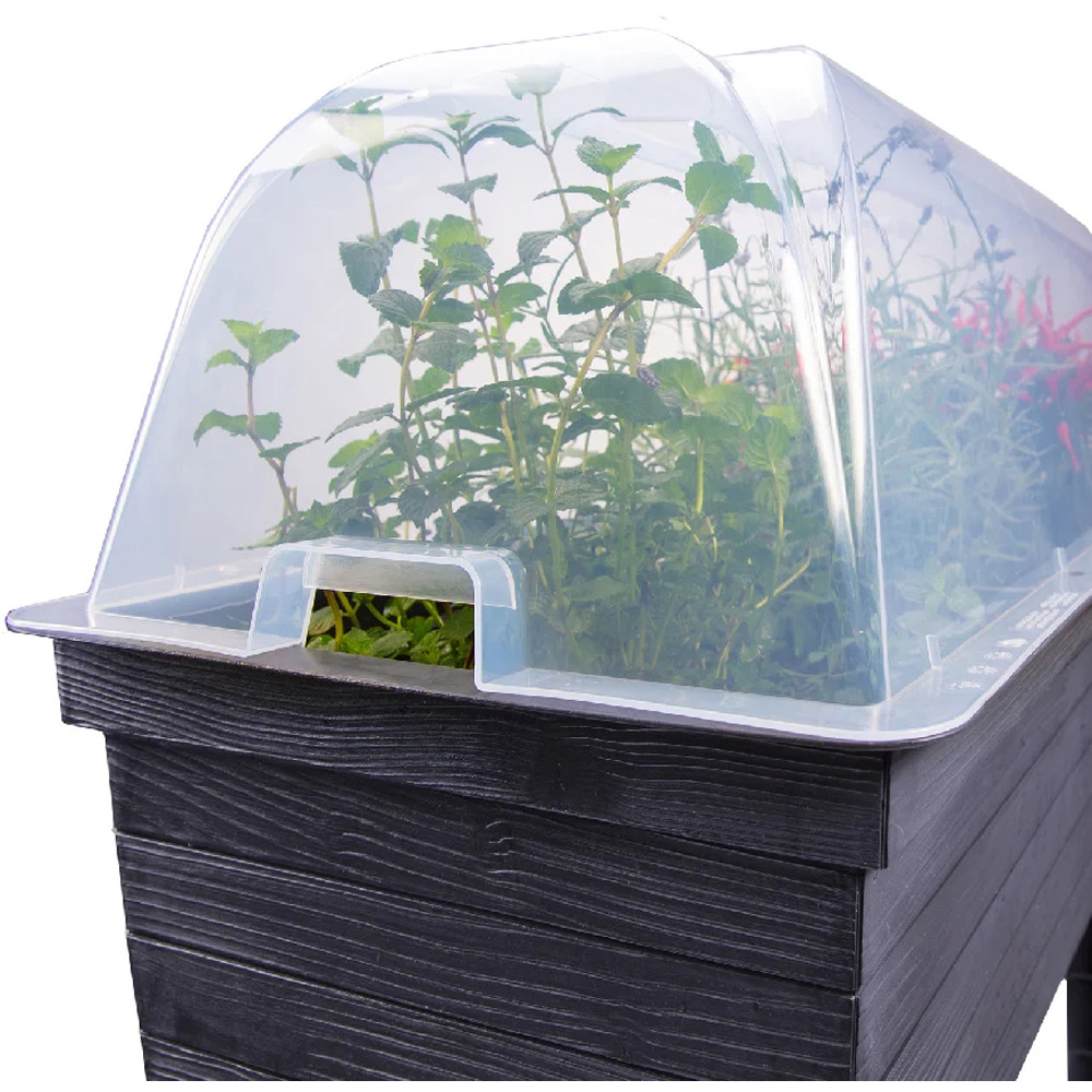 Garantia Urban Balcony Raised Garden Bed with Cover 65 x 37 x 75cm Image 3